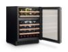Rangemaster RDZ6046BL/ 126170 60cm Dual Zone Wine Cooler in Black with Stainless Steel Trim_side