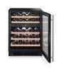 Rangemaster RDZ6046BL/ 126170 60cm Dual Zone Wine Cooler in Black with Stainless Steel Trim_open