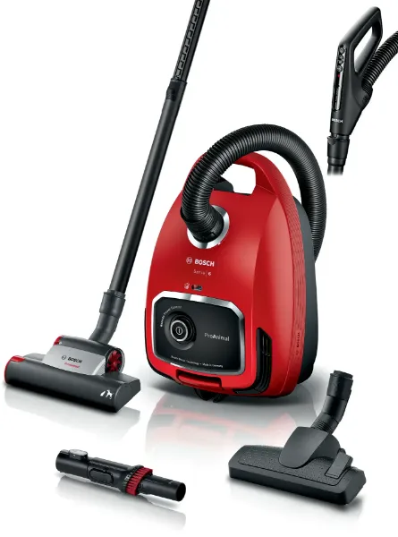 Bosch BGL6PETGB Series 6 Bagged vacuum cleaner ProAnimal Red_main