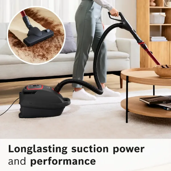 Bosch BGL6POWGB Series 6 Bagged vacuum cleaner ProPower Black_suction
