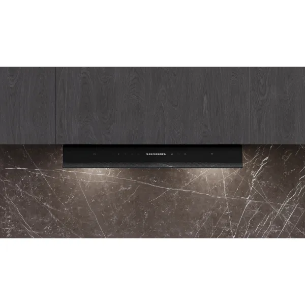 Siemens LJ68BET60B Integrated design hood in matt black _front