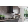Siemens LC67BDN60B Wall-mounted cooker hood in matt black _installed