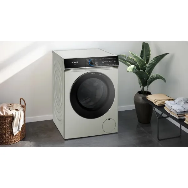 Siemens WG66B2AXGB Washing machine front loader in silver inox_installed