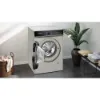 Siemens WG66B2AXGB Washing machine front loader in silver inox_open