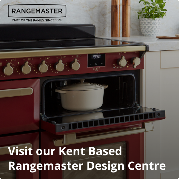 Picture of Rangemaster 15802 Edge Deluxe 90 Induction Range Cooker in Black Glass with Chrome Trim - EDDL90EIGBLK/CM1