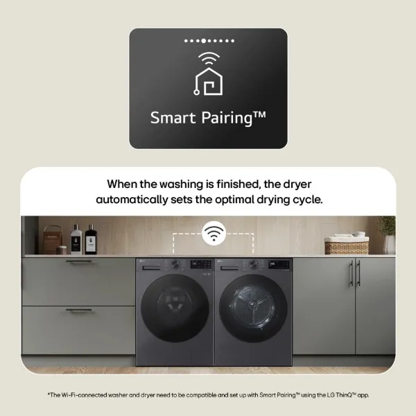 LG Series 5 RHX5009TWB 9kg Heat Pump Tumble Dryer - White