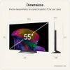 LG OLED55C66LB.AEK 55" 4K OLED evo AI Smart TV_dimensions