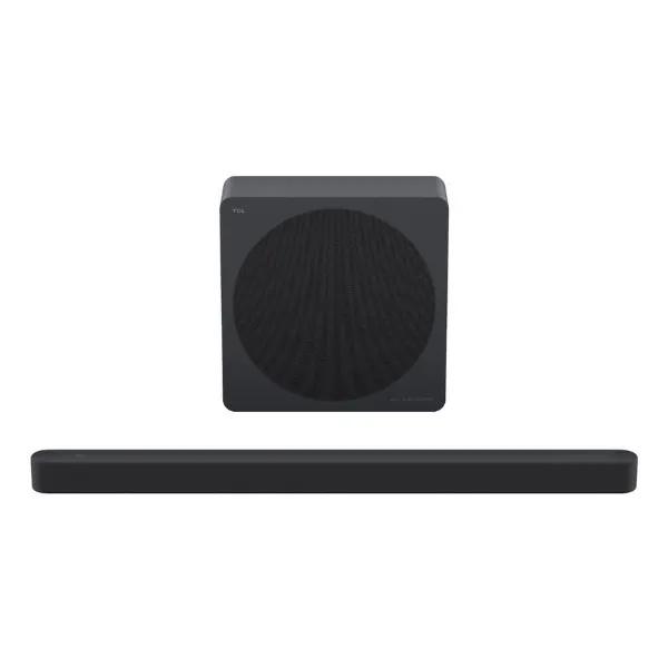 TCL A65-UK 3.1.2ch Soundbar with wireless subwoofer, Audio by Bang & Olufsen, Dolby Atmos in Black_front