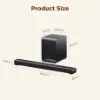 TCL S60K-UK 3.1ch with wireless subwoofer Dolby Atmos in Black_dimensions