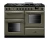 Rangemaster Aura AURO110DF/19313 (AURAO110DFPRBD/YX1) 110cm Dual Fuel Range Cooker - Riverbed with Onyx Trim
