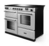 Rangemaster Aura AURO110EI/19315 (AURAO110EIPWHT/YX1) 110cm Induction Range Cooker - White with Onyx Trim