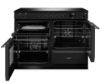 Rangemaster Aura AURO110EI/19316 (AURAO110EIPCBL/YX1) 110cm Induction Range Cooker - Black with Onyx Trim