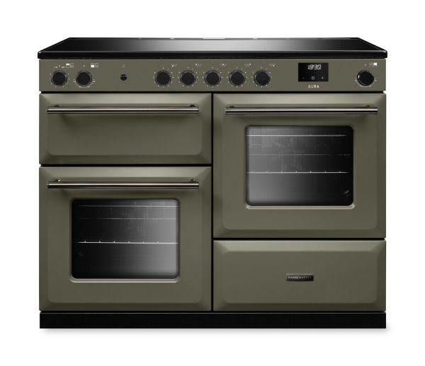 Rangemaster Aura AURO110EI/19321 (AURAO110EIPRBD/YX1) 110cm Induction Range Cooker - Riverbed with Onyx Trim