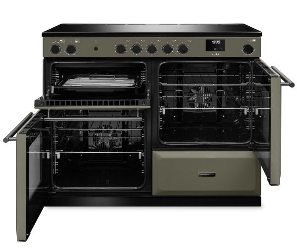 Rangemaster Aura AURO110EI/19321 (AURAO110EIPRBD/YX1) 110cm Induction Range Cooker - Riverbed with Onyx Trim