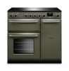 Rangemaster Aura AURA90EIP/19337 (AURA90EIPRBD/BN1) 90cm Induction Range Cooker - Riverbed with Brushed Nickel Trim