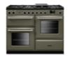 Rangemaster Aura AURO110DF/19361 (AURAO110DFPRBD/BN1) 110cm Dual Fuel Range Cooker - Riverbed with Brushed Nickel Trim