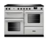 Rangemaster Aura AURO110EI/19363 (AURAO110EIPWHT/BN1) 110cm Induction Range Cooker - White with Brushed Nickel Trim