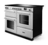 Rangemaster Aura AURO110EI/19363 (AURAO110EIPWHT/BN1) 110cm Induction Range Cooker - White with Brushed Nickel Trim