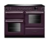 Rangemaster Aura AURO110EI/19370 (AURAO110EIPPLM/BN1) 110cm Induction Range Cooker - Plum with Brushed Nickel Trim