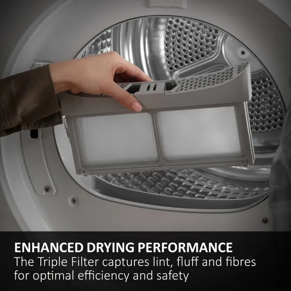 Haier X Series 5 Plus HD90 D357AGU1-U WiFi-enabled 9 kg Heat Pump Tumble Dryer - Graphite