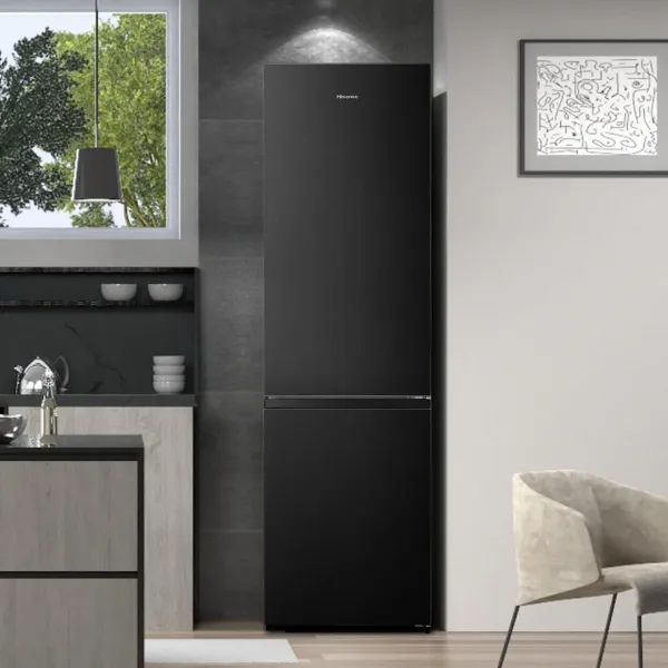 Hisense RB435N4BFE 59.5cm 60/40 Total No Frost Fridge Freezer - Black