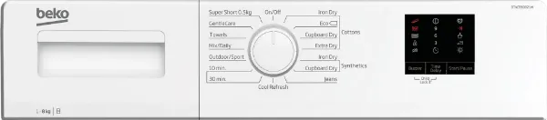 Beko DTKCE80021W 8kg Condenser Tumble Dryer with Sensor Programmes - White