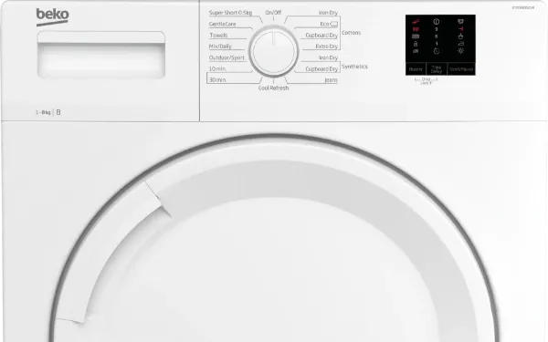 Beko DTKCE80021W 8kg Condenser Tumble Dryer with Sensor Programmes - White