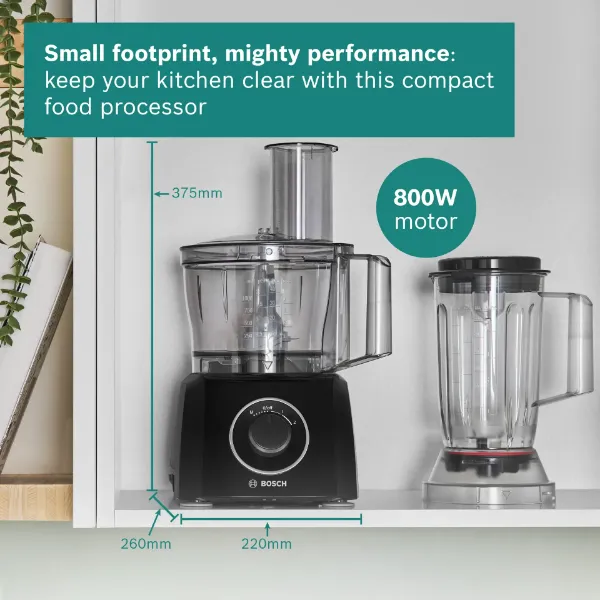 Picture of Bosch MCM3201BGB MultiTalent 3 Food Processor in Black