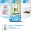 Midea MDRB424FGC01I 70/30 Total No Frost Fridge Freezer  - White