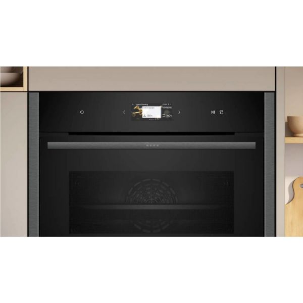 Picture of Neff C24FS31G0B N90 Built in Compact Oven with Steam Function - Ex Demo Model