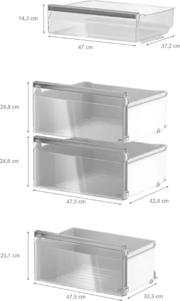 Bosch KSN36VLDGG Freestanding Fridge in Inox-look
