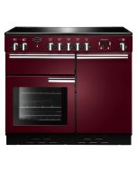 Rangemaster 96050 Professional + 100 Induction Range Cooker in Cranberry with Chrome Trim
