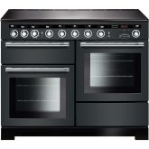 Rangemaster 117390 Encore Deluxe 110 Induction Range Cooker in Slate with Chrome Trim