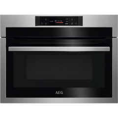 AEG KME761080M 59.5cm Built In CombiQuick Combination Microwave compact oven in Stainless Steel