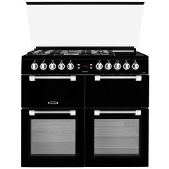 Leisure CC100F521K Chefmaster 100cm Dual Fuel Range Cooker with Glass Top Lid in Black