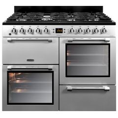 Leisure CK100F232S Cookmaster 100cm Dual Fuel Range Cooker with Seven Gas Burners in Silver