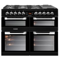 Leisure CS100F520K Cuisinemaster 100cm Dual Fuel Range Cooker with Three Ovens in Black