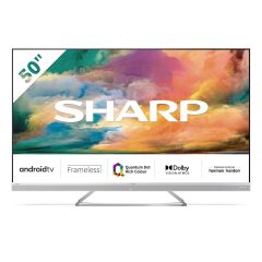 Sharp 4T-C50EQ4KM2AG 50" 4K UHD Frameless Quantum Dot Android Television