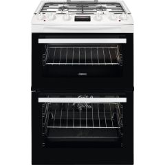 Zanussi ZCK66350WA Electric Cooker with Gas Hob