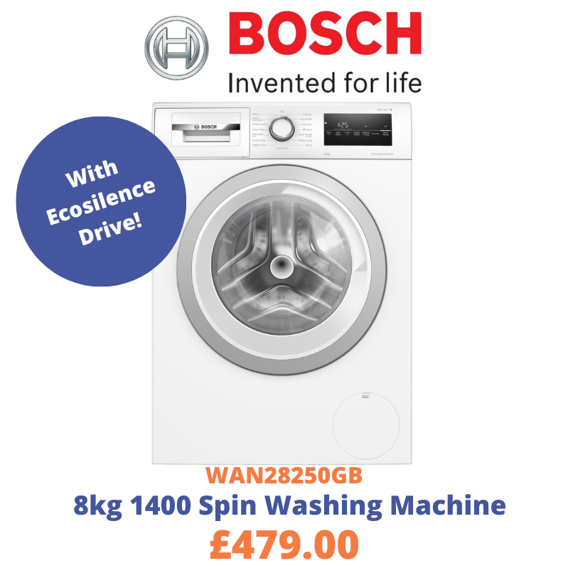 Bosch WAN28250GB Washing Machine | Wellingtons Electrical
